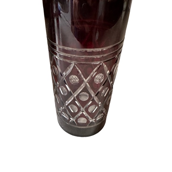 Burgundy to clear highball glasses set of 4 European * WILLIAMS SONOMA * - Picture 4 of 6